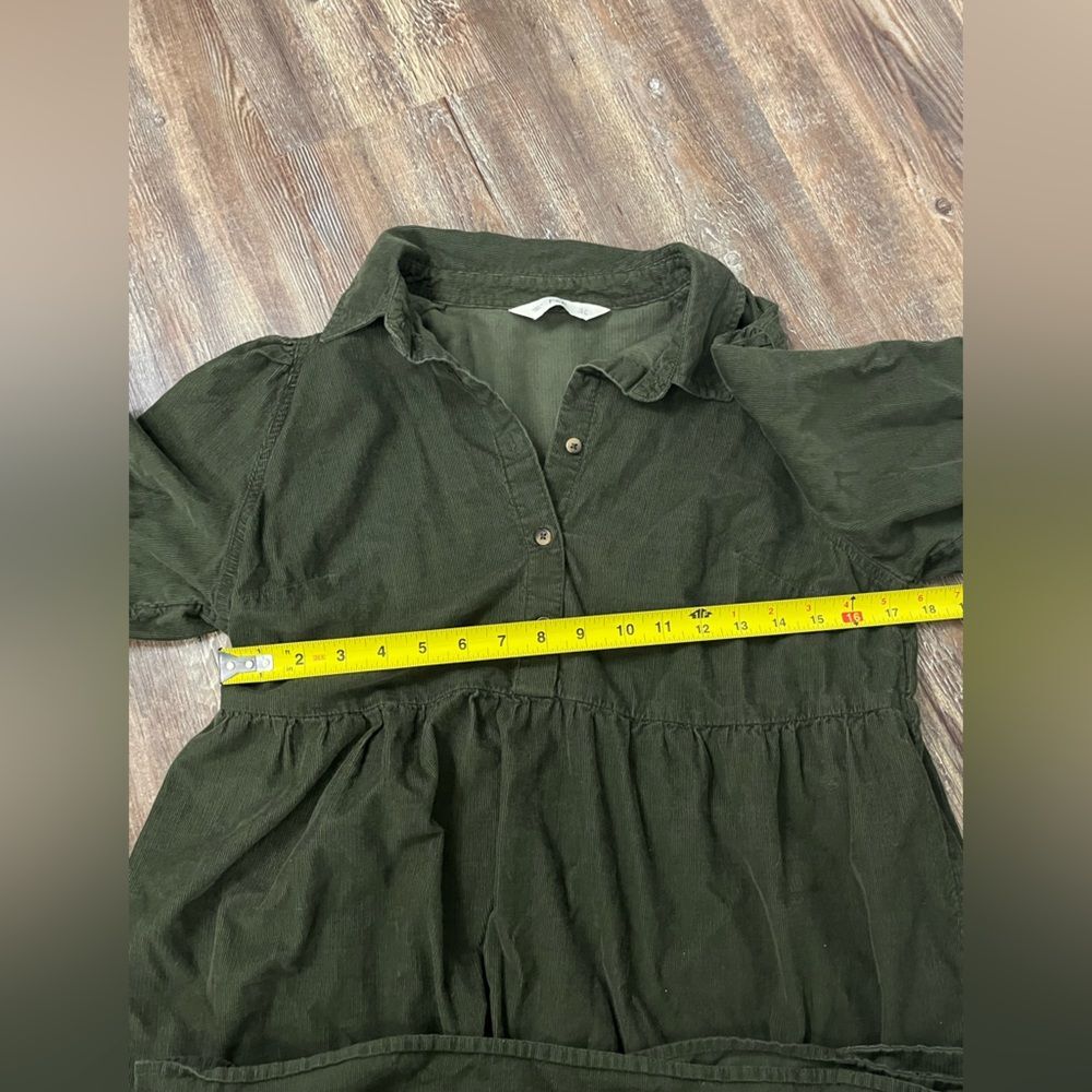 F&F Olive Green Tiered Collared Dress - Picture 9 of 9